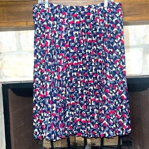 Lauren Ralph Lauren preppy satin Accordion Pleated Skirt